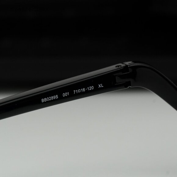 BRAND NEW Balenciaga BB0289S 001 Black Silver Mirror Wraparound Unisex Sunglasse main image 6
